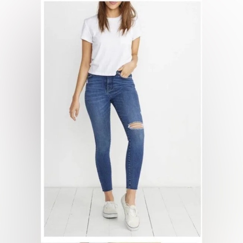 Marine Layer High Skinny Raw Hem‎ Jeans  28